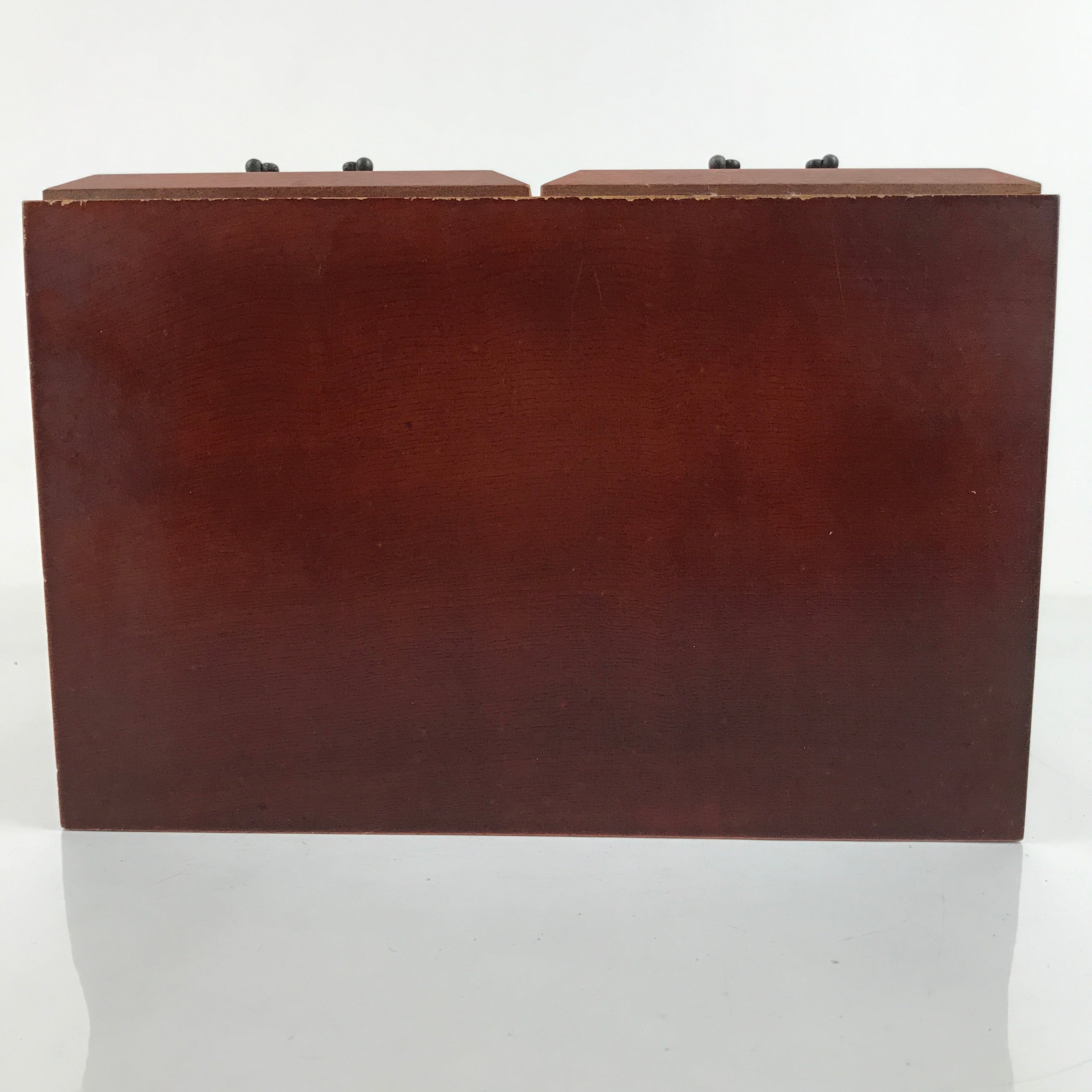Japanese Wooden Tansu Storage Chest Vtg Haribako 4 Drawers Reddish Brown T380