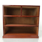 Japanese Wooden Tansu Storage Chest Vtg Haribako 4 Drawers Reddish Brown T380