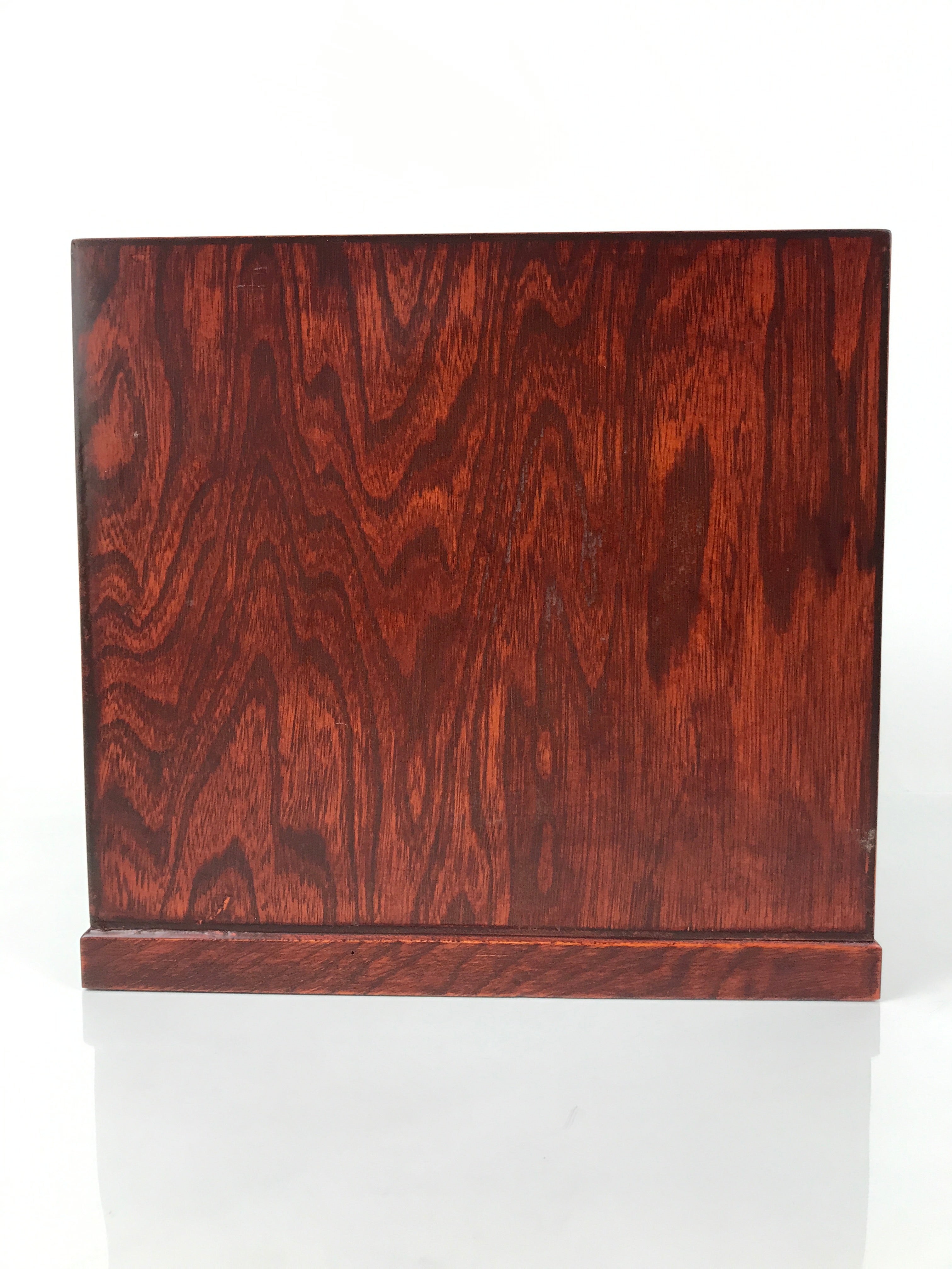 Japanese Wooden Tansu Storage Chest Vtg Haribako Four Drawers Makie Nanten T414