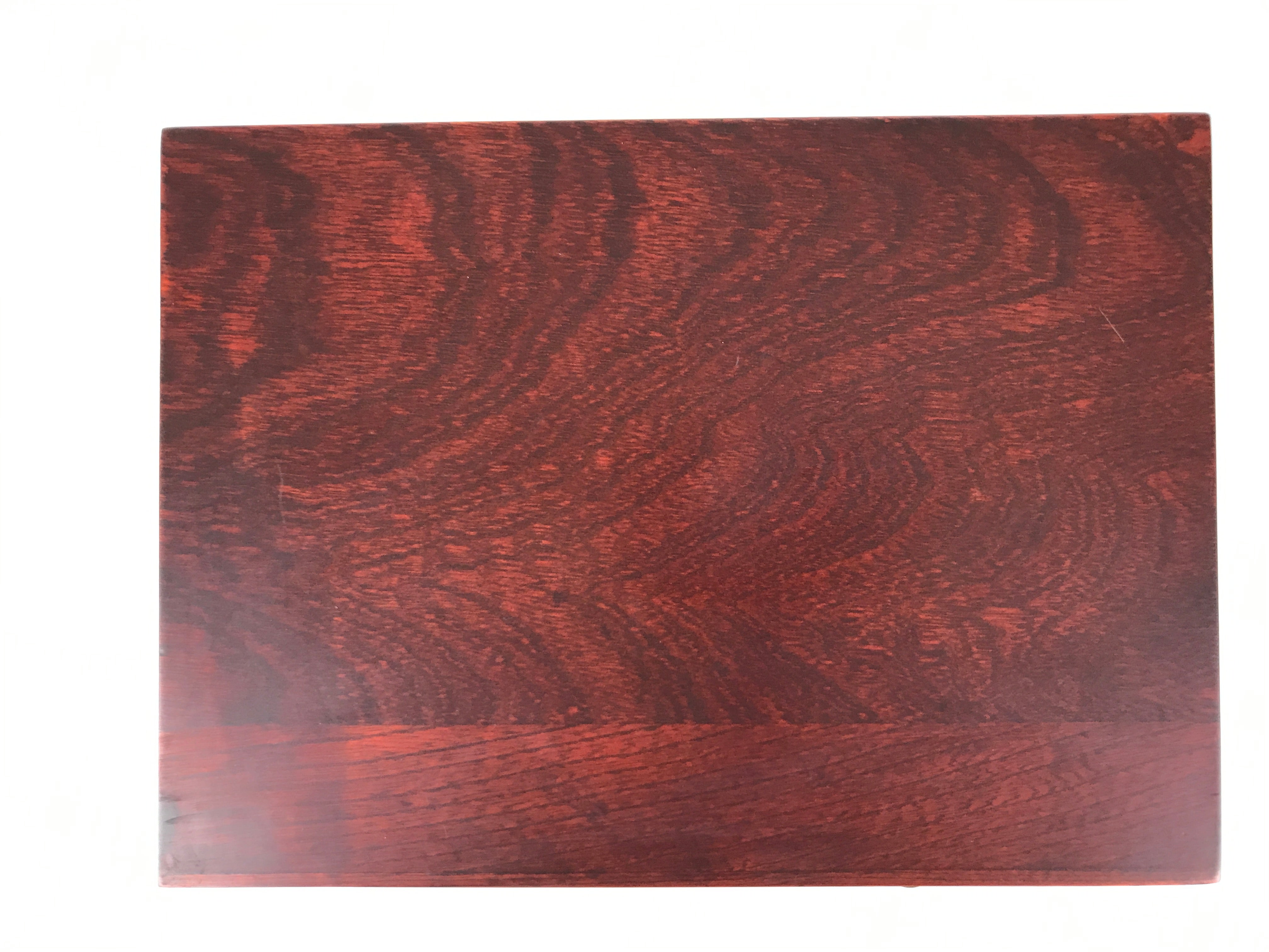 Japanese Wooden Tansu Storage Chest Vtg Haribako Four Drawers Makie Nanten T414