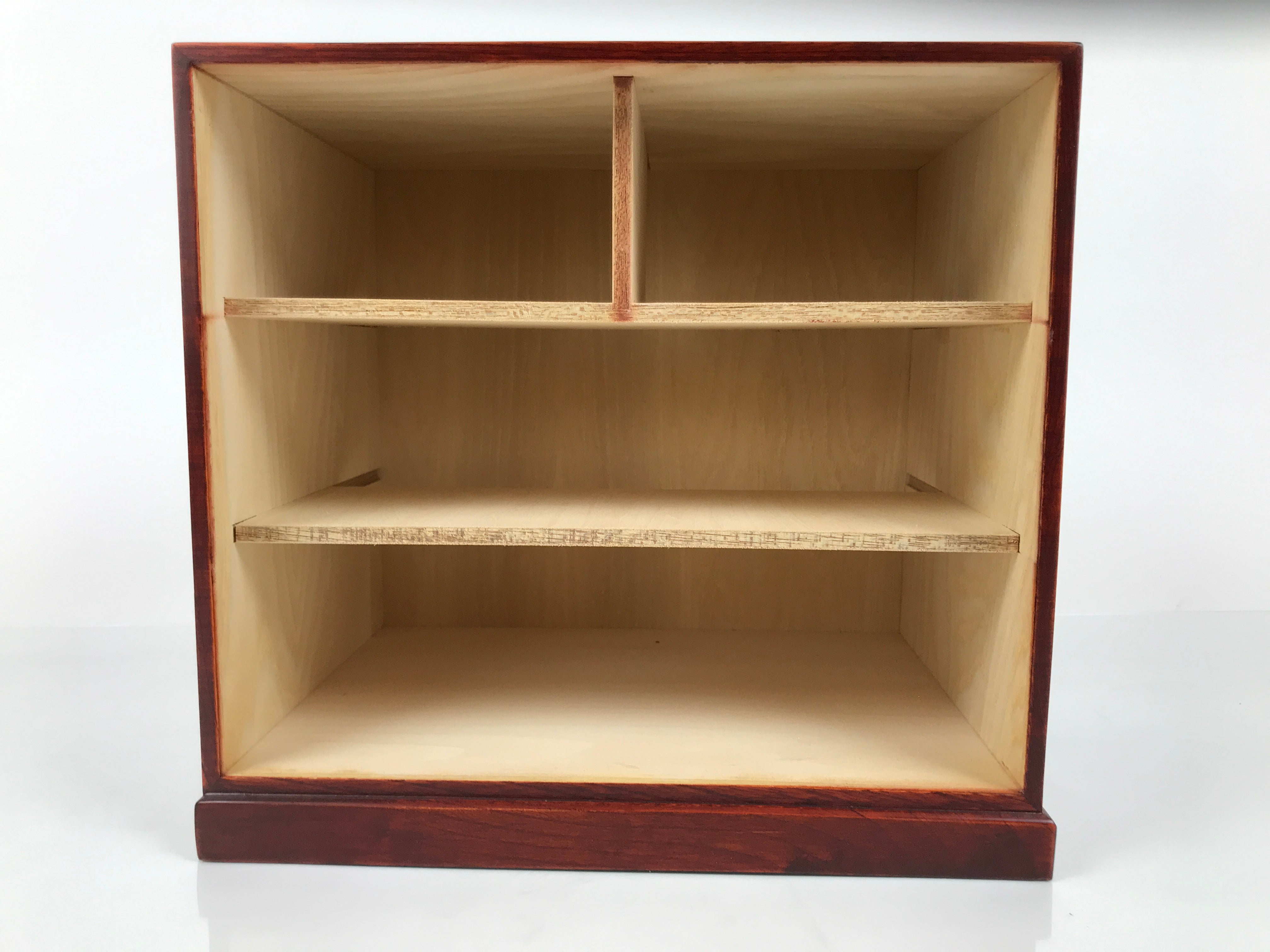 Japanese Wooden Tansu Storage Chest Vtg Haribako Four Drawers Makie Nanten T414