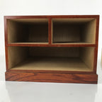 Japanese Wooden Tansu Storage Chest Vtg Haribako Makie Floral 3 Drawers T381