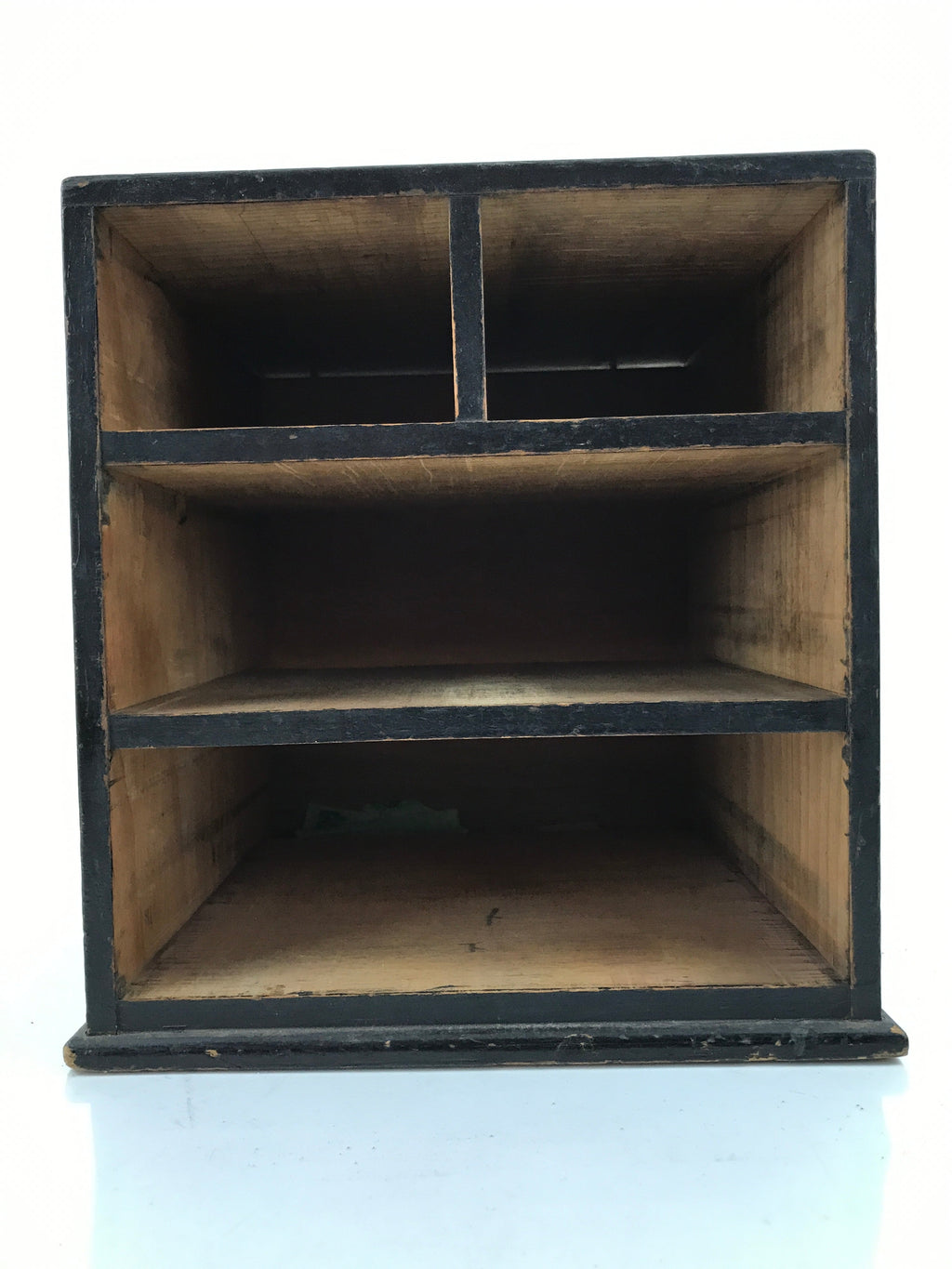 Japanese Wooden Tansu Storage Chest Vtg Haribako Sewing Box 4 Drawers T372