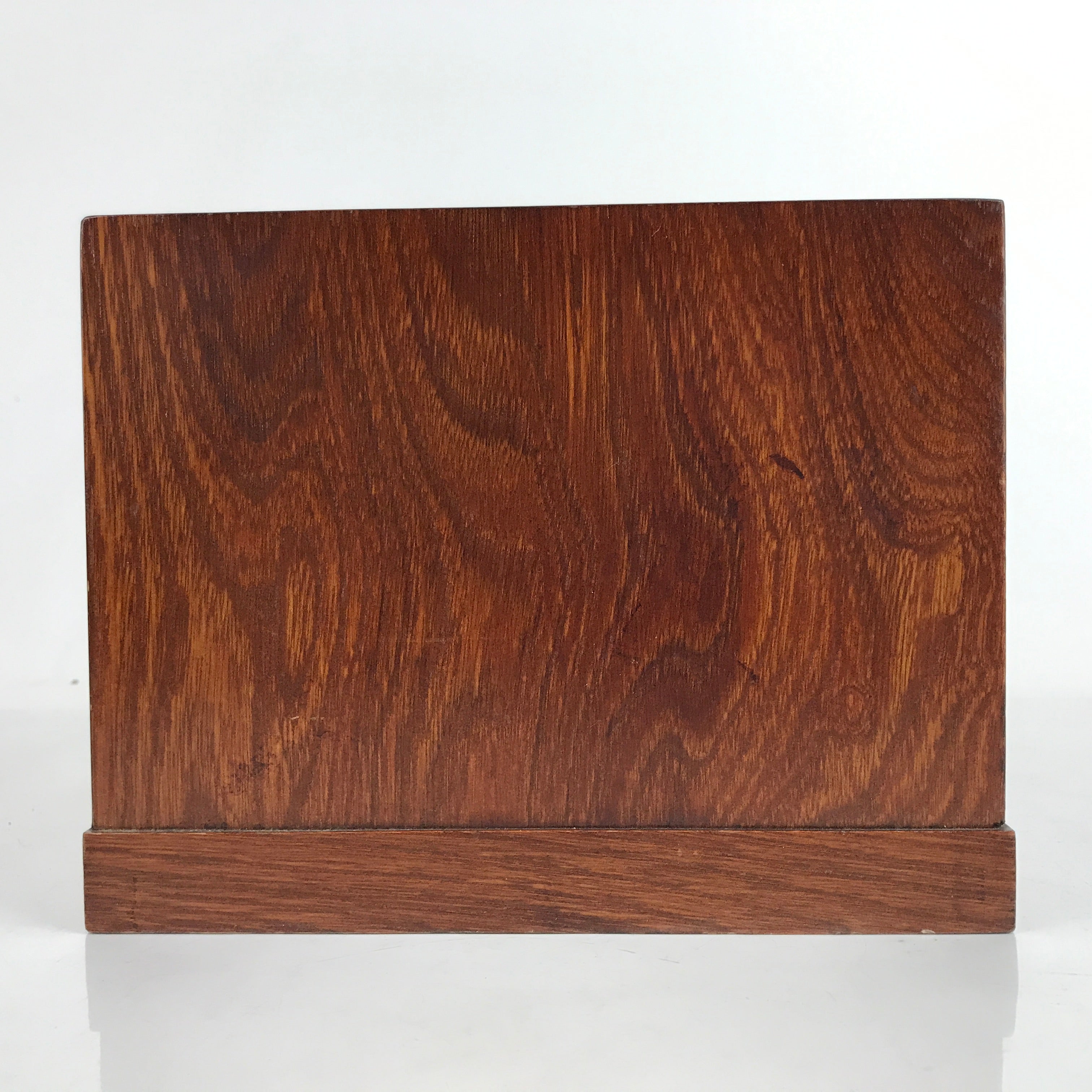 Japanese Wooden Tansu Storage Chest Vtg Haribako Three Drawers Makie Floral T387