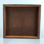 Japanese Wooden Tansu Storage Chest Vtg Haribako Three Drawers Makie Floral T387