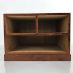 Japanese Wooden Tansu Storage Chest Vtg Haribako Three Drawers Makie Floral T387