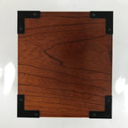 Japanese Wooden Tansu Storage Chest Vtg Haribako Trinket Box 2 Drawers T396