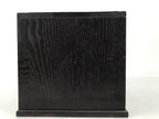 Japanese Wooden Tansu Storage Chest Vtg Haribako Trinket Box 3 Drawer Brown T405