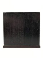 Japanese Wooden Tansu Storage Chest Vtg Haribako Trinket Box 3 Drawer Brown T416