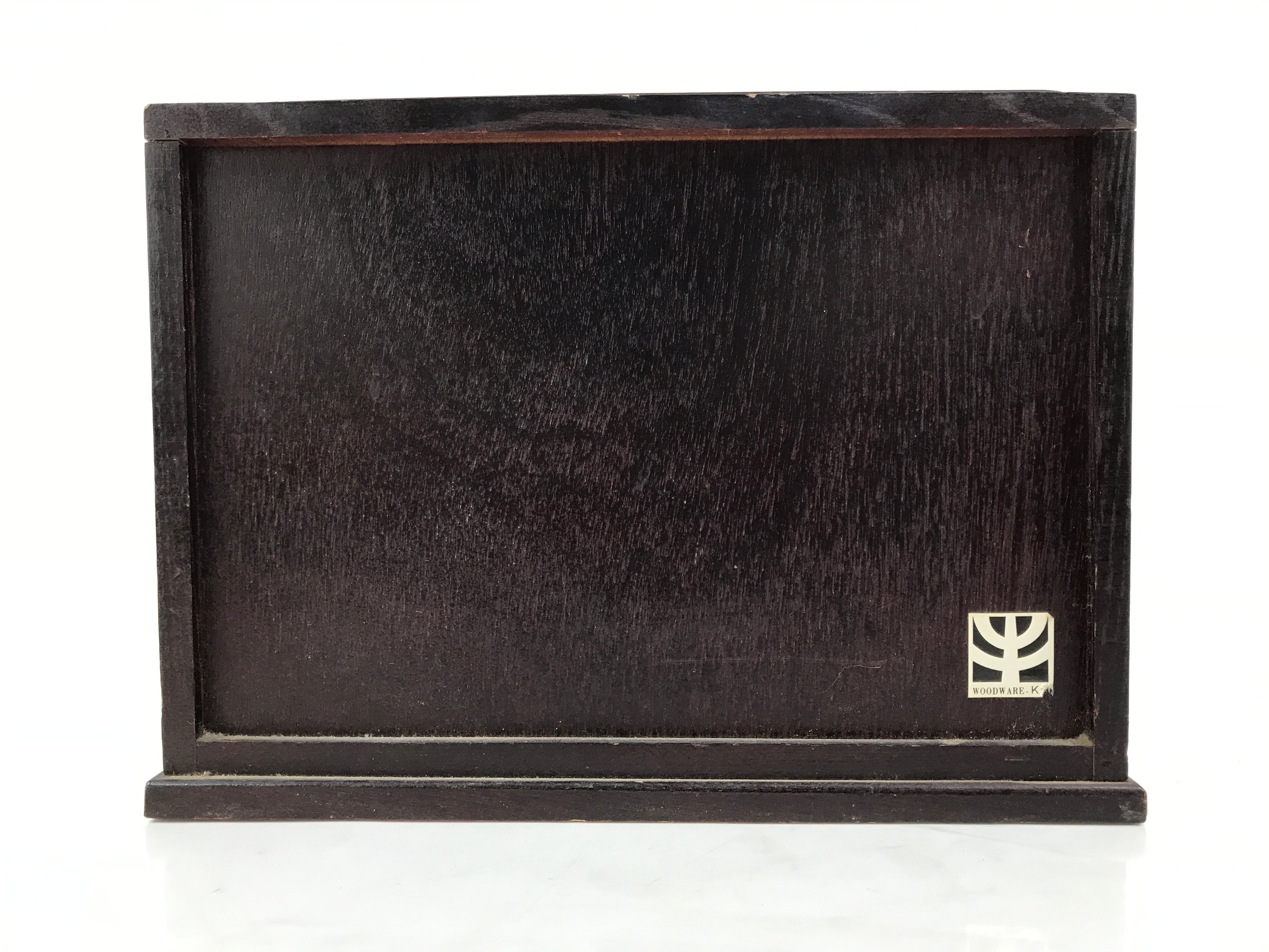 Japanese Wooden Tansu Storage Chest Vtg Haribako Trinket Box 3 Drawer Brown T416