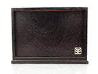 Japanese Wooden Tansu Storage Chest Vtg Haribako Trinket Box 3 Drawer Brown T416