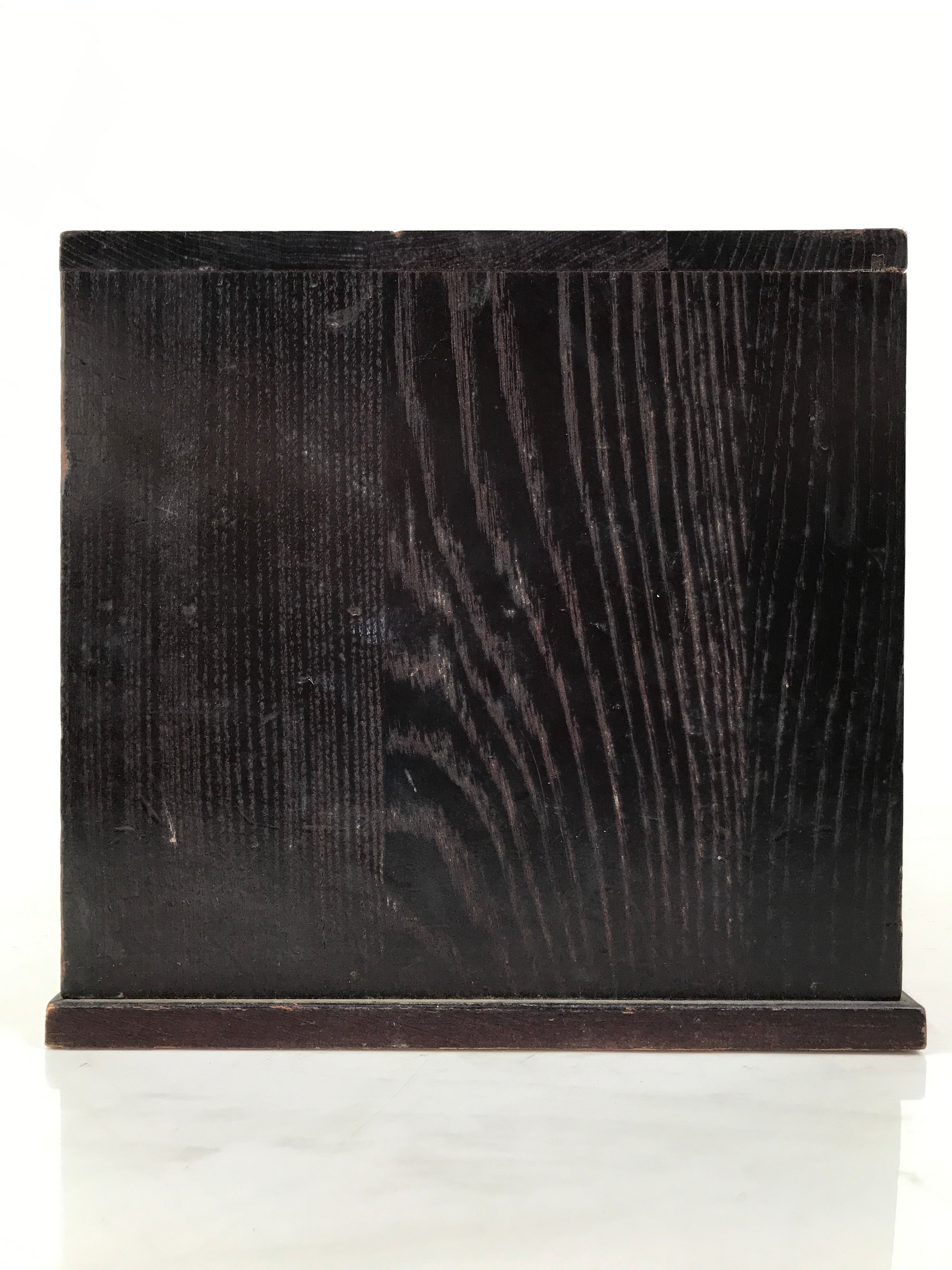 Japanese Wooden Tansu Storage Chest Vtg Haribako Trinket Box 3 Drawer Brown T416