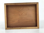 Japanese Wooden Tansu Storage Chest Vtg Haribako Trinket Box 3 Drawer Brown T416
