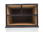 Japanese Wooden Tansu Storage Chest Vtg Haribako Trinket Box 3 Drawer Brown T416