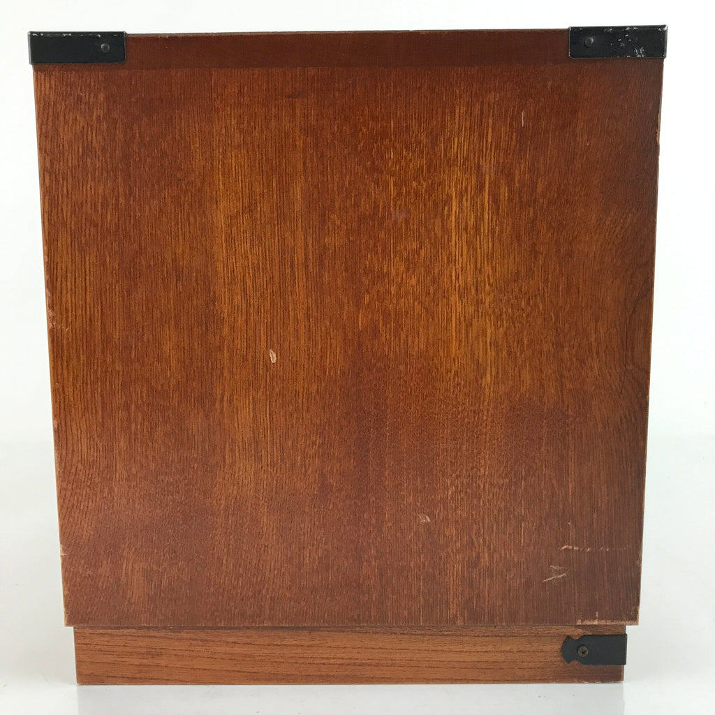 Japanese Wooden Tansu Storage Chest Vtg Haribako Trinket Box 3 Drawers T375