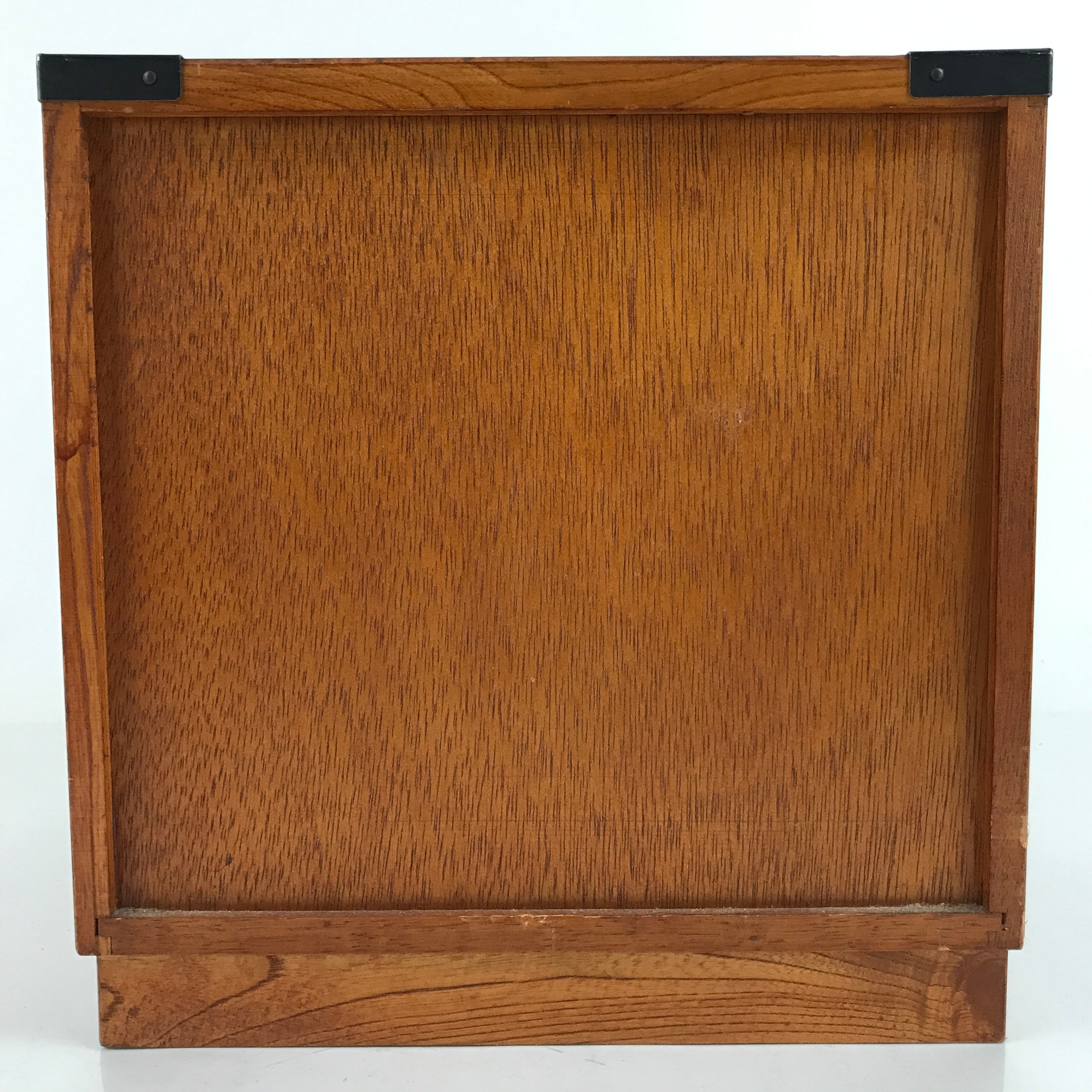 Japanese Wooden Tansu Storage Chest Vtg Haribako Trinket Box 3 Drawers T375