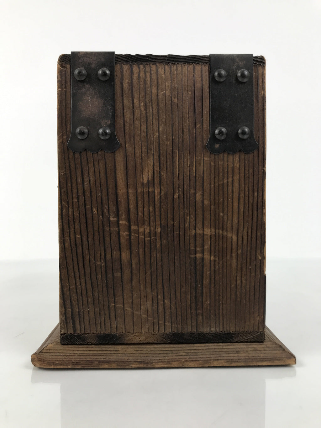 Japanese Wooden Tansu Storage Chest Vtg Haribako Trinket Box 4 Drawer Brown T418