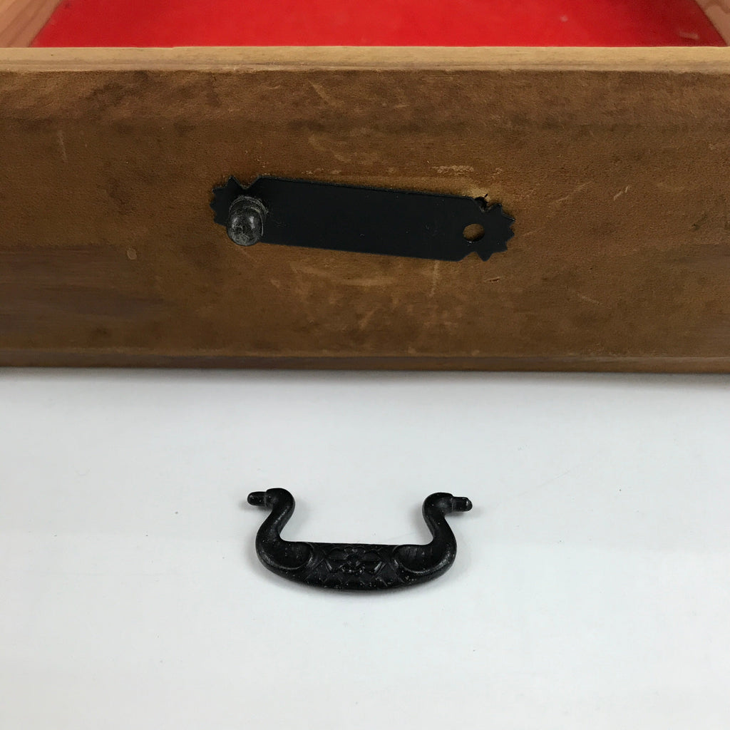 Japanese Wooden Tansu Storage Chest Vtg Haribako Trinket Box 4 Drawers T382