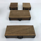 Japanese Wooden Tansu Storage Chest Vtg Haribako Trinket Box 4 Drawers T383