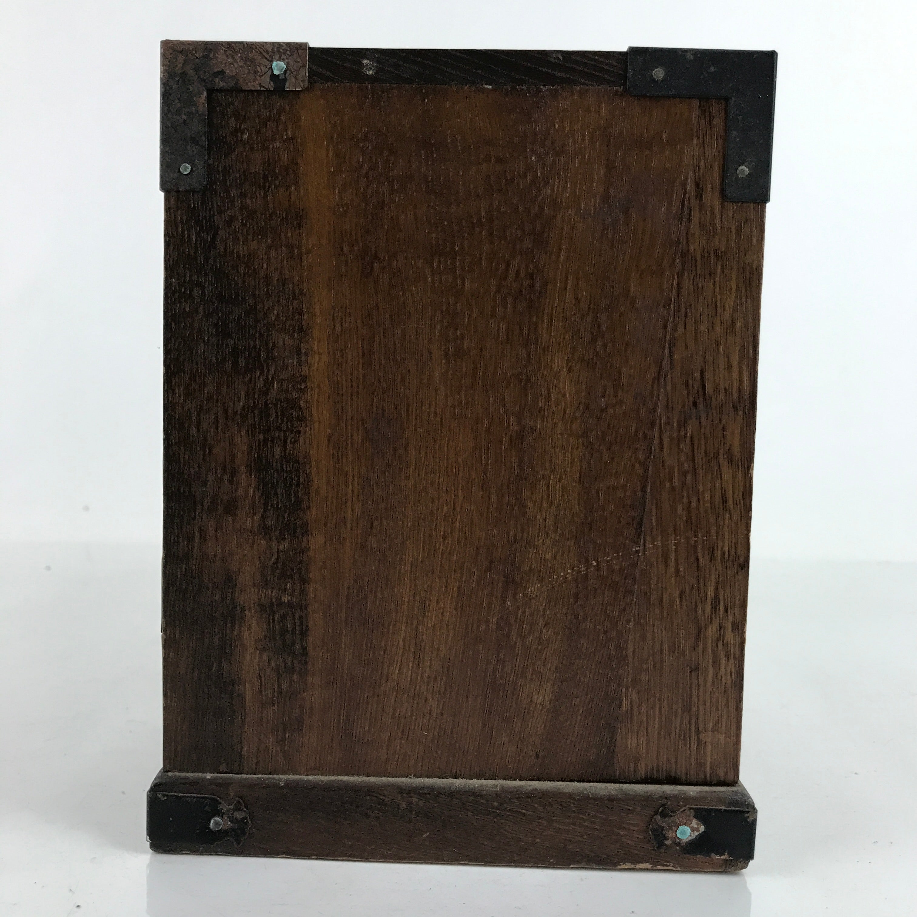 Japanese Wooden Tansu Storage Chest Vtg Haribako Trinket Box 4 Drawers T383