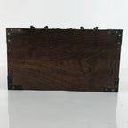 Japanese Wooden Tansu Storage Chest Vtg Haribako Trinket Box 4 Drawers T383
