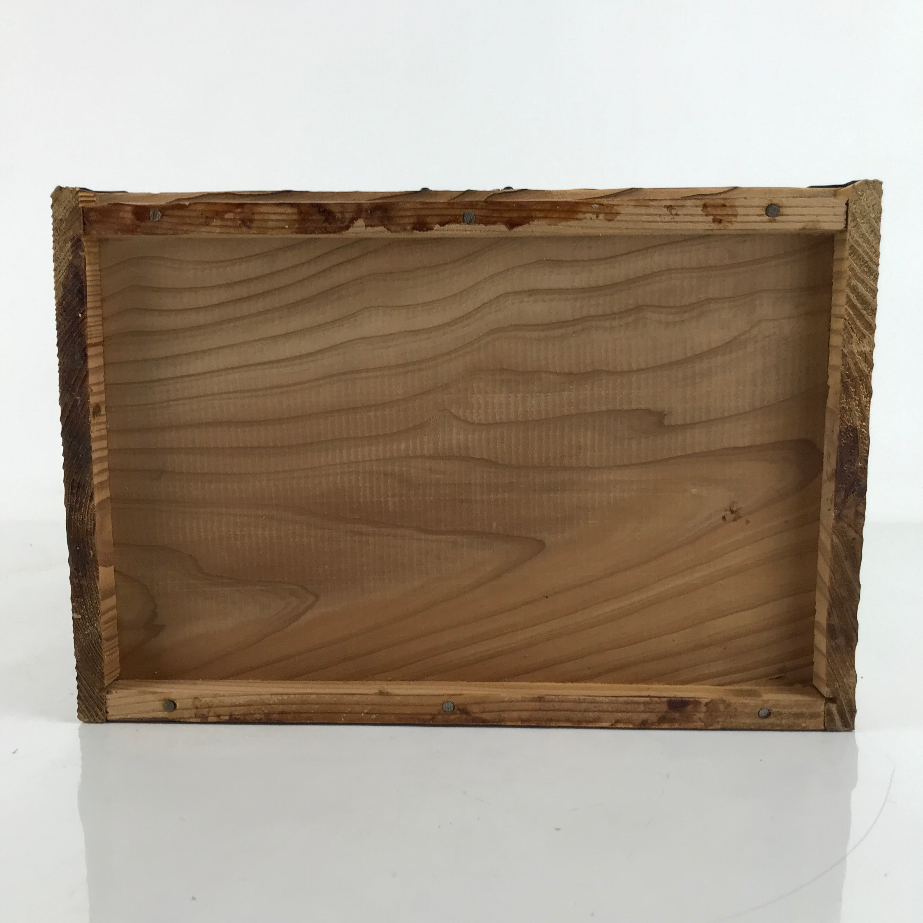 Japanese Wooden Tansu Storage Chest Vtg Haribako Trinket Box 4 Drawers T385