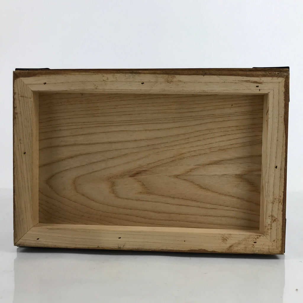 Japanese Wooden Tansu Storage Chest Vtg Haribako Trinket Box 5 Drawers T388