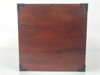 Japanese Wooden Tansu Storage Chest Vtg Haribako Trinket Box 5 Drawers T417
