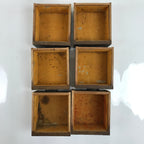 Japanese Wooden Tansu Storage Chest Vtg Haribako Trinket Box 8 Drawers T384