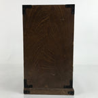 Japanese Wooden Tansu Storage Chest Vtg Haribako Trinket Box 8 Drawers T384