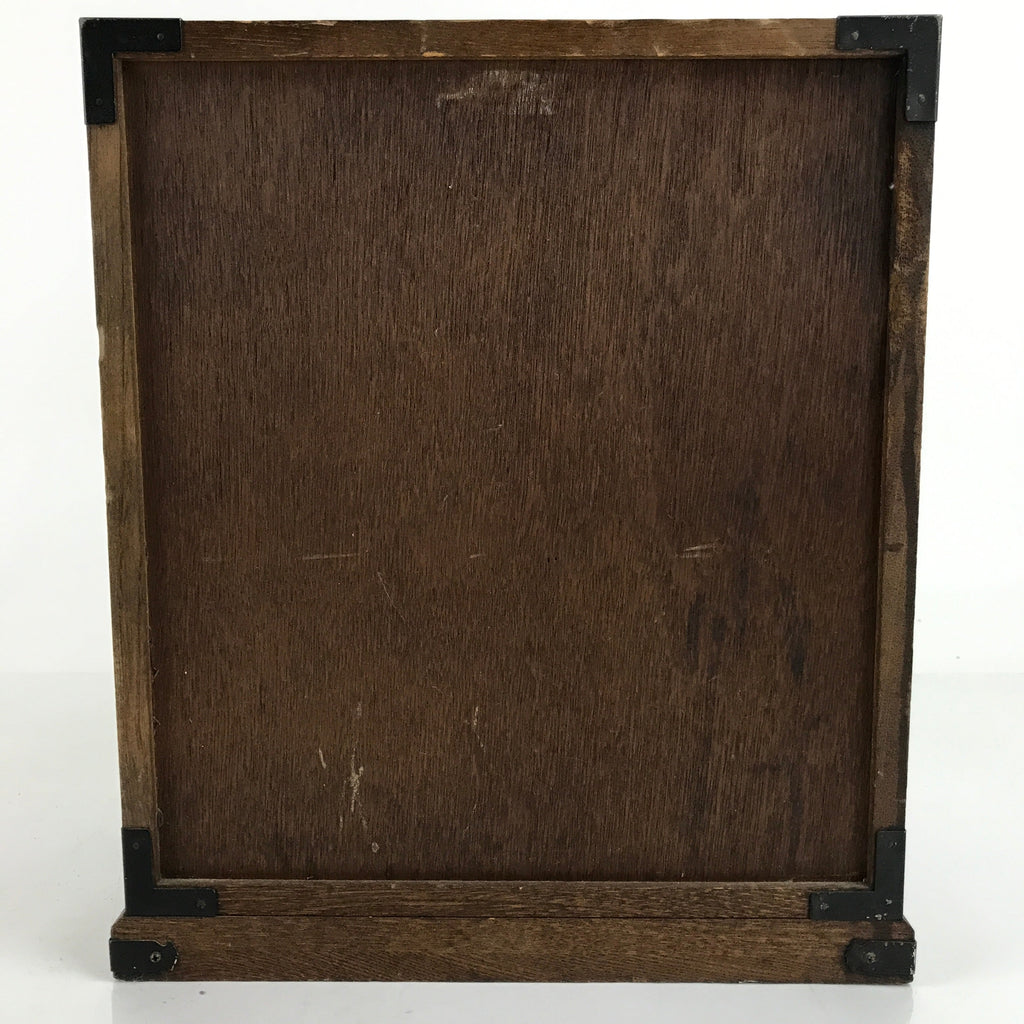 Japanese Wooden Tansu Storage Chest Vtg Haribako Trinket Box 8 Drawers T384