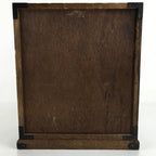 Japanese Wooden Tansu Storage Chest Vtg Haribako Trinket Box 8 Drawers T384