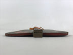 Japanese Wooden War Fan Paddle Gunbai Vtg Sumo Referee Tassel Black JK568