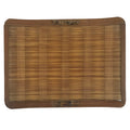 Japanese Woven Bamboo Small Plate Kozara Vtg Hand Towel Sweets Brown L311