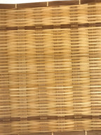 Japanese Woven Bamboo Small Serving Plate Vtg Square Kozara Sweets Brown L310