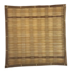 Japanese Woven Bamboo Small Serving Plate Vtg Square Kozara Sweets Brown L310