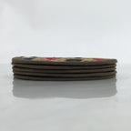 Japanese Woven Straw Tatami Drink Saucer Vtg Chataku Coaster 5pc Brown L344