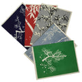 Japanese Writing Paper Set Woodblock Printed Vtg Floral Letter Stationary P374