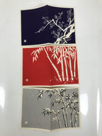 Japanese Writing Paper Set Woodblock Printed Vtg Floral Letter Stationary P375