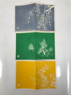 Japanese Writing Paper Set Woodblock Printed Vtg Floral Letter Stationary P375