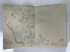 Japanese Writing Paper Woodblock Printed Vtg Takasago Elderly Couple P376