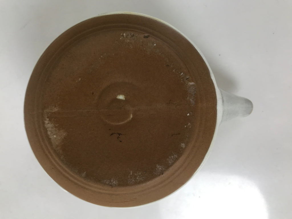 Japanese Yokkaichi Banko Ware Ceramic Lidded Teapot Vtg Donabe Beige Brown Y280