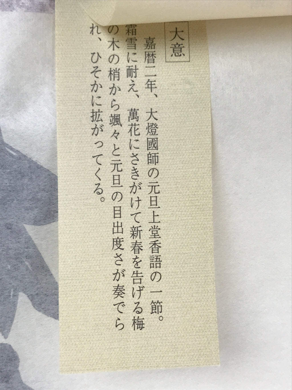 Japanese Zen Calligraphy Baishozuikiwonobu Fukutomi Settei Kakejiku FL278
