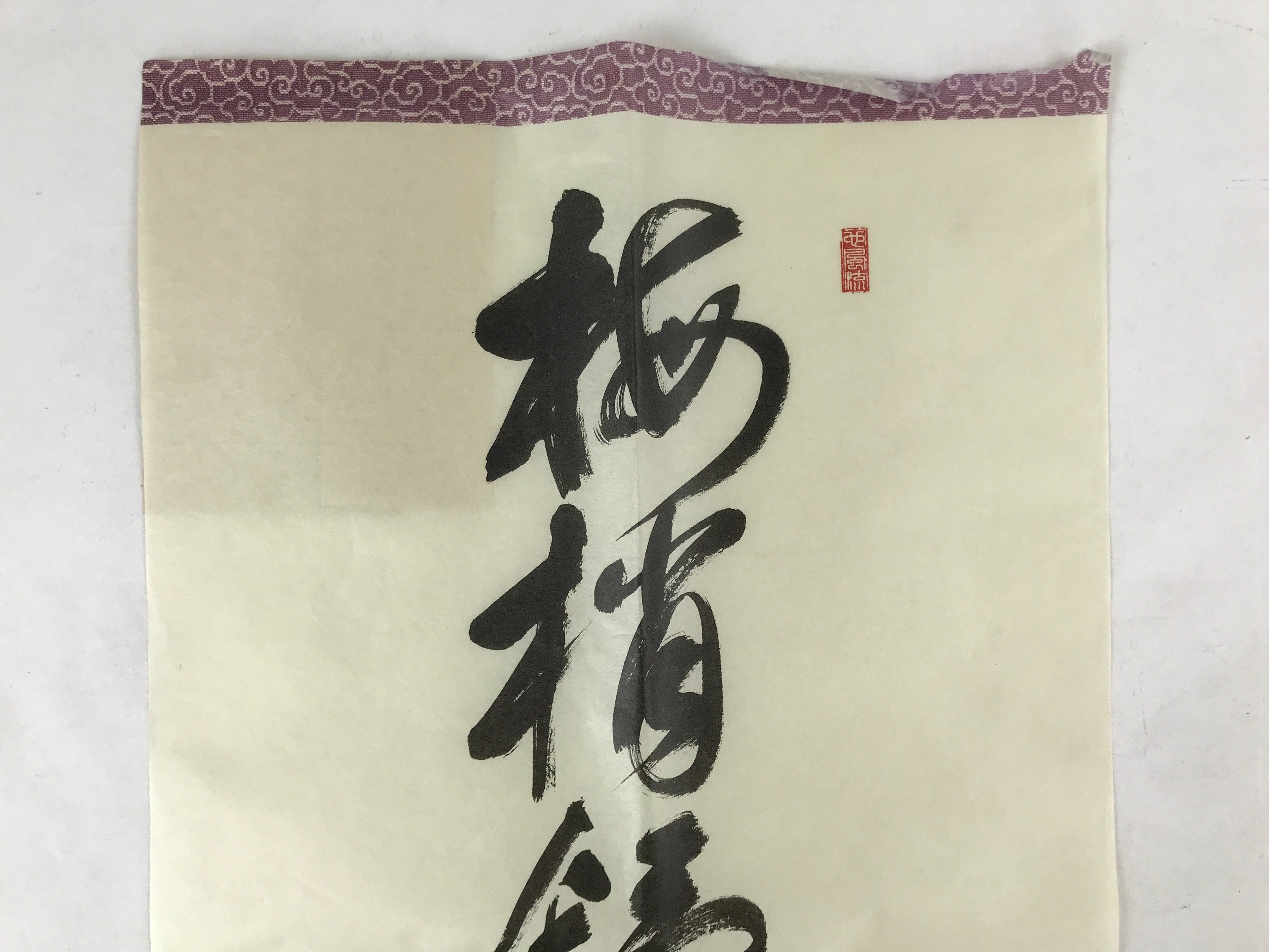 Japanese Zen Calligraphy Baishozuikiwonobu Fukutomi Settei Kakejiku FL278