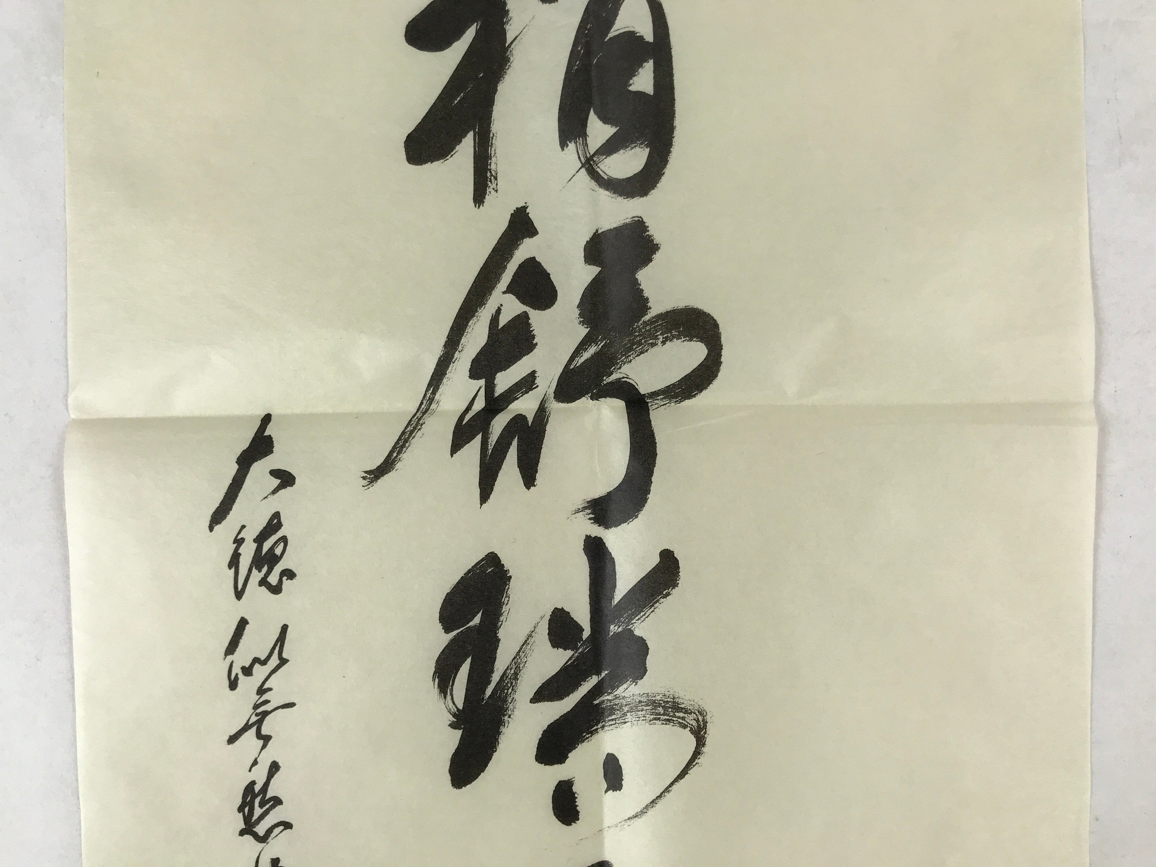Japanese Zen Calligraphy Baishozuikiwonobu Fukutomi Settei Kakejiku FL278