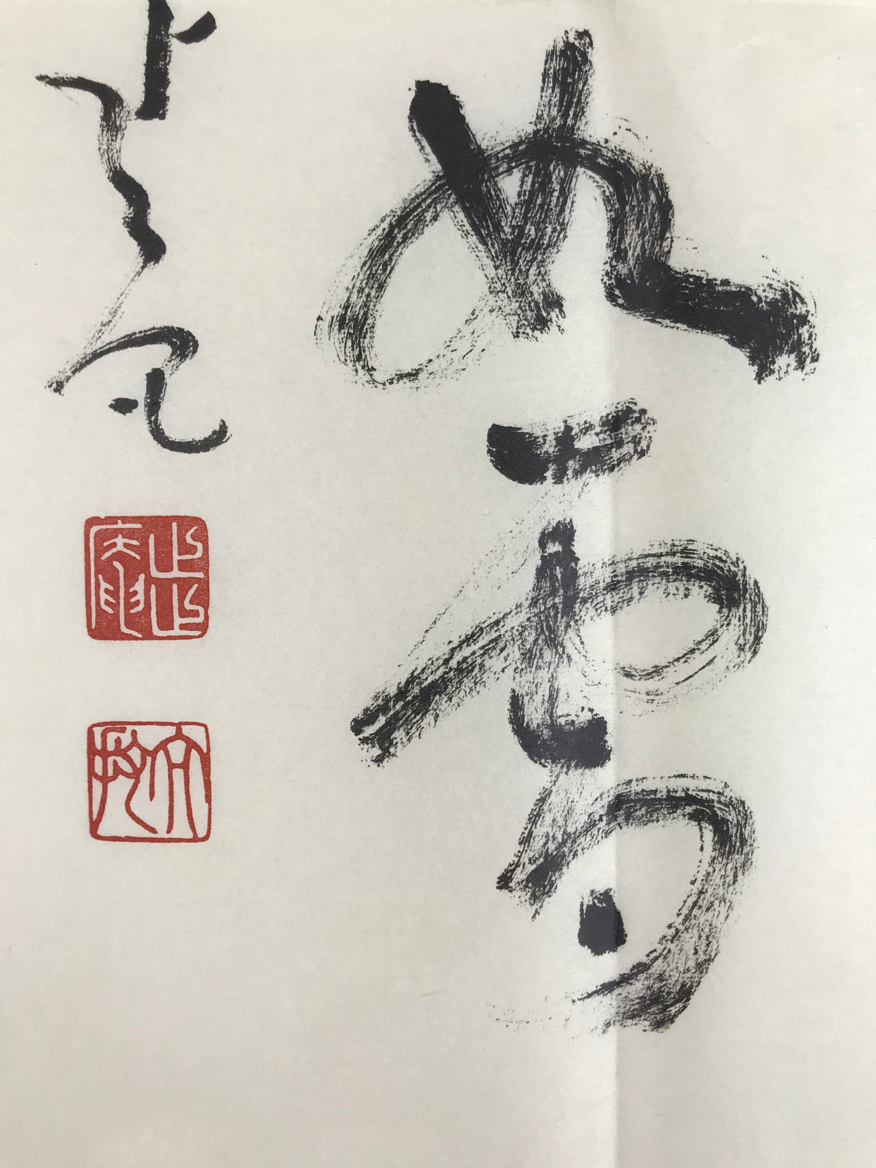 Japanese Zen Calligraphy Kajiya Sonin Ichimoku Rainogotoshi Kakejiku FL356