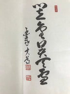 Japanese Zen Calligraphy Kokutaiji Sawa Daido Chagake Kakejiku Black FL353