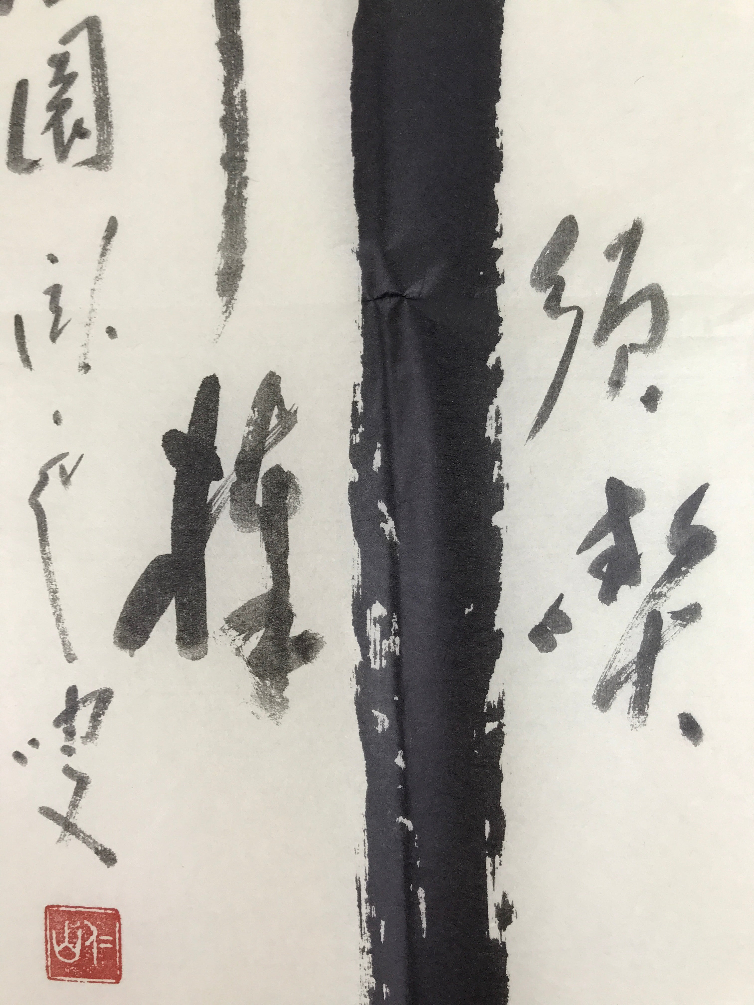 Japanese Zen Calligraphy Myoshinji Matsuyama Takae Chagake Kakejiku Black FL355