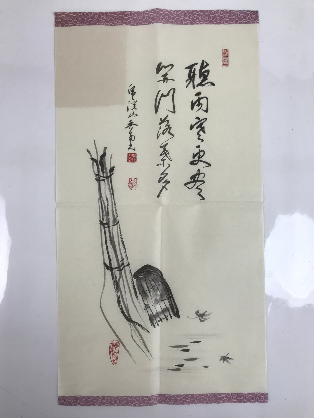 Japanese Zen Calligraphy Nakamura Fumitaka Eihoji Temple Chagake Kakejiku FL359