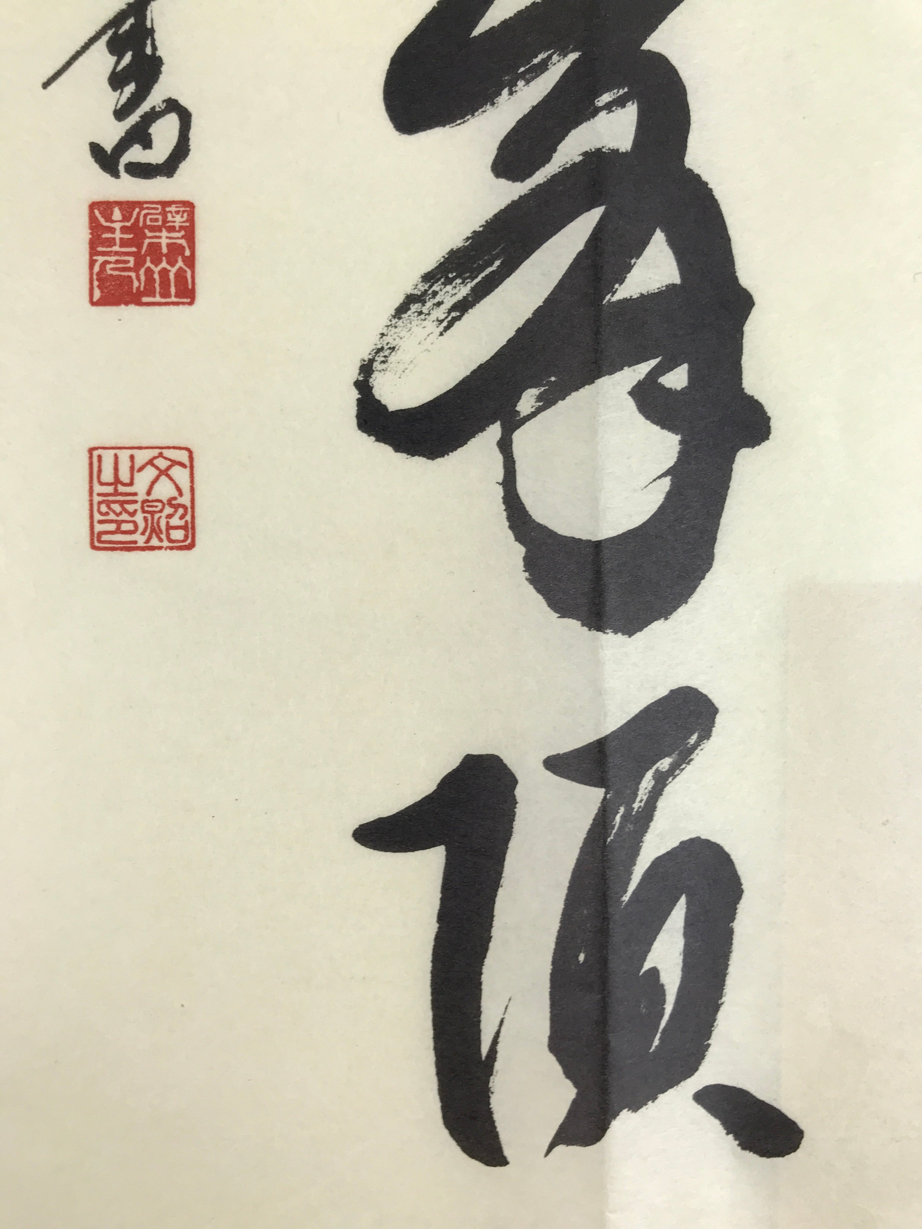 Japanese Zen Calligraphy Obaku School Rin Bunsho Chagake Kakejiku FL358